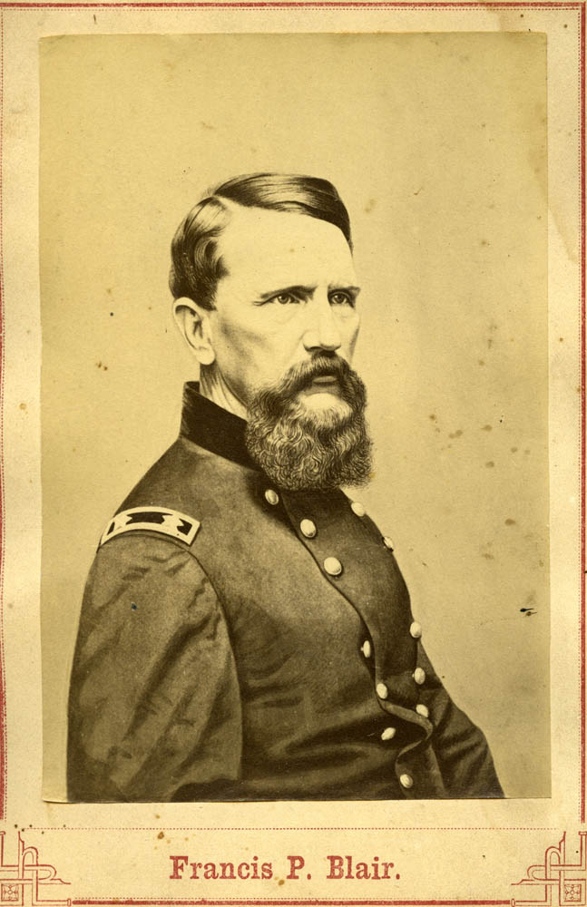 Photograph of Francis Blair sitting in uniform.