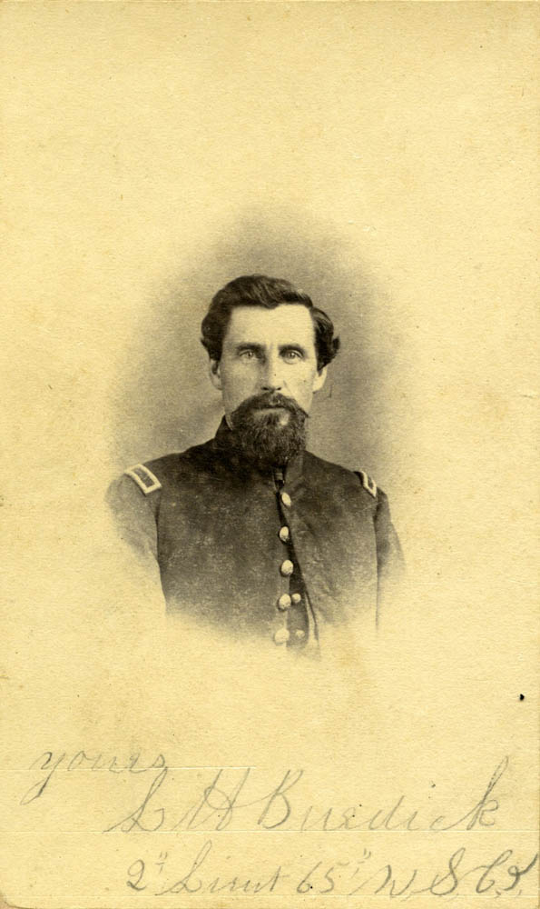 Bust shot of Lucius Burdick in uniform.