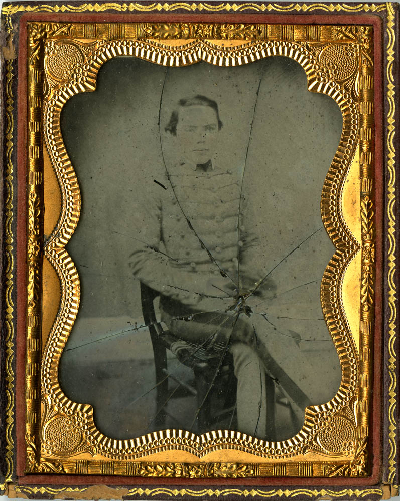 Samuel Clark sitting in uniform.