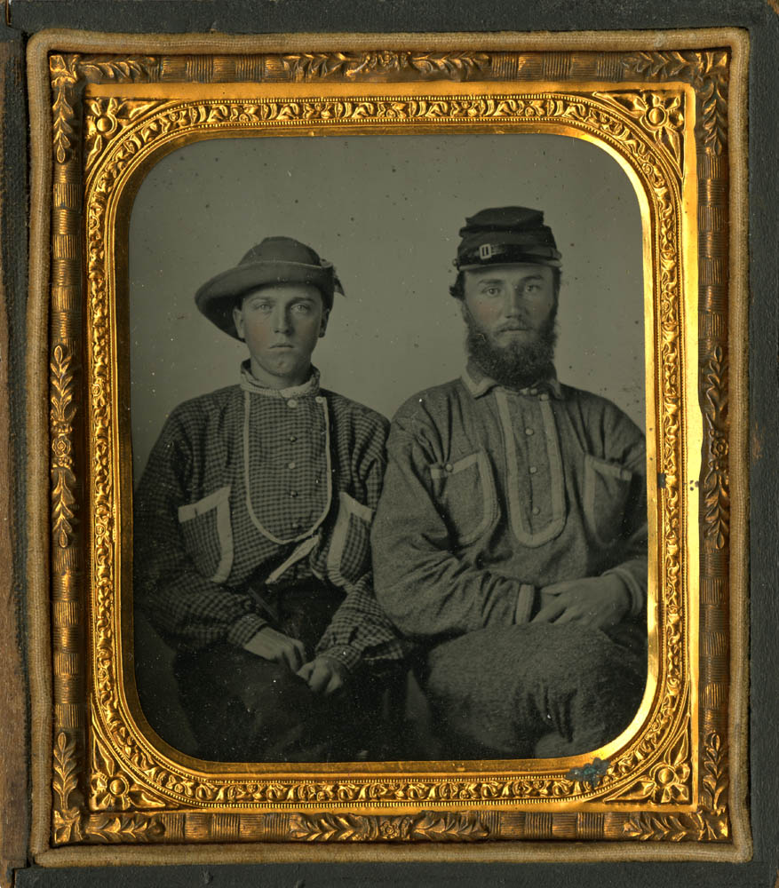 Thomas Duvall and William Duvall in uniform.