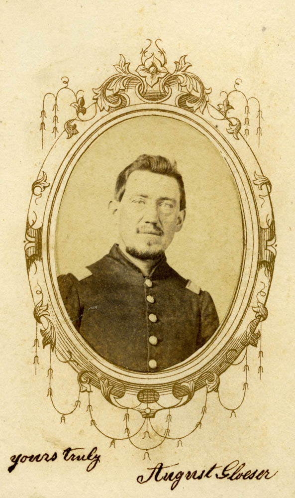 August Gloeser in uniform.