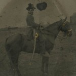 John Goodbrake on horseback.