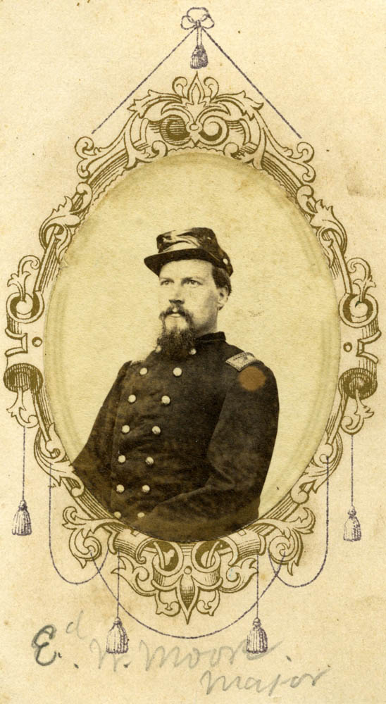 Photograph of Edwin W. Moore in uniform.