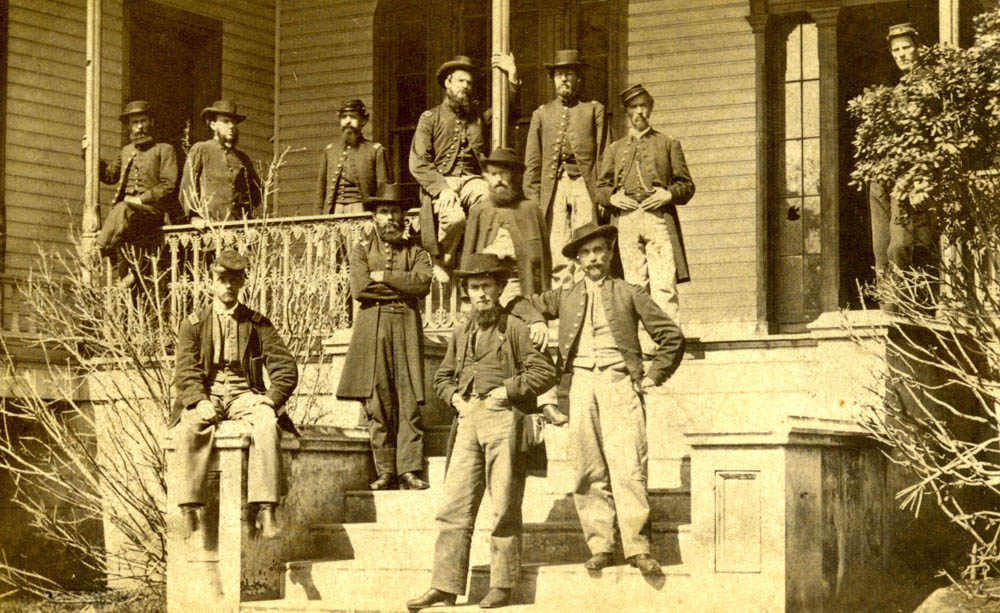 Photograph of the 23rd Iowa's officers quarters.