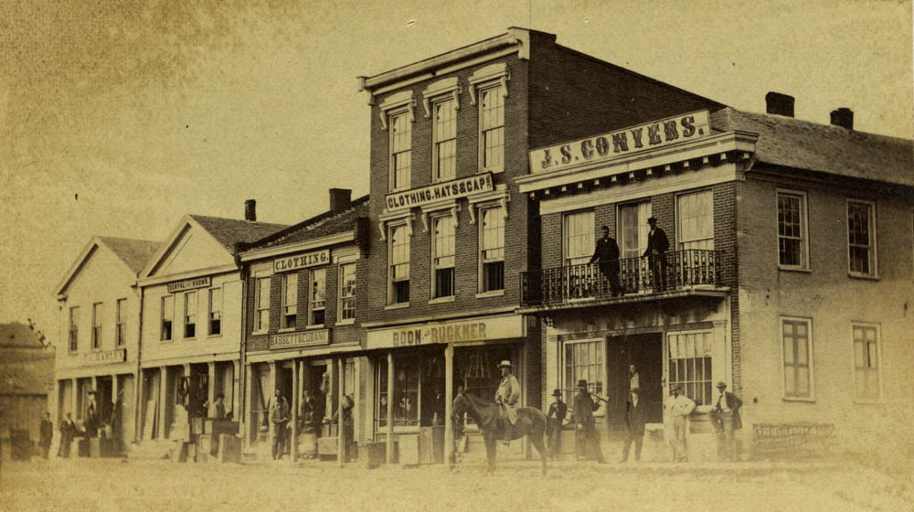 Photograph of Main Street of Paris, Missouri.