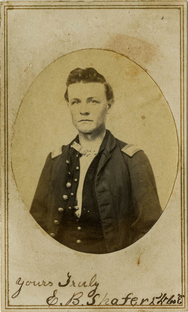 Bust shot of Emanuel Bonaparte Shafer in uniform.