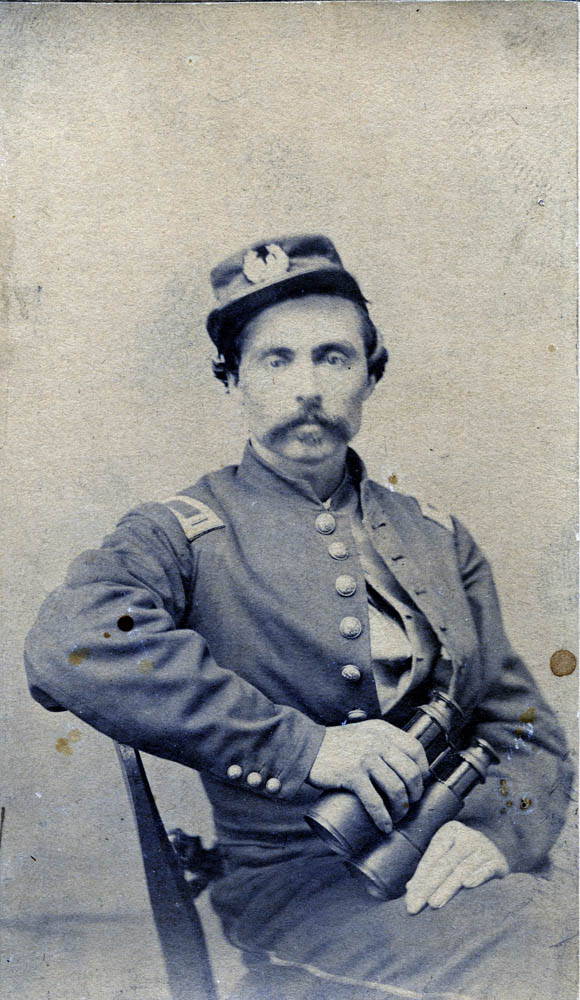 Photograph of James W. Wilson seated in uniform.