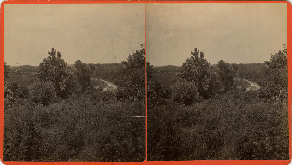Stereoview of Bloody Hill at Wilson's Creek