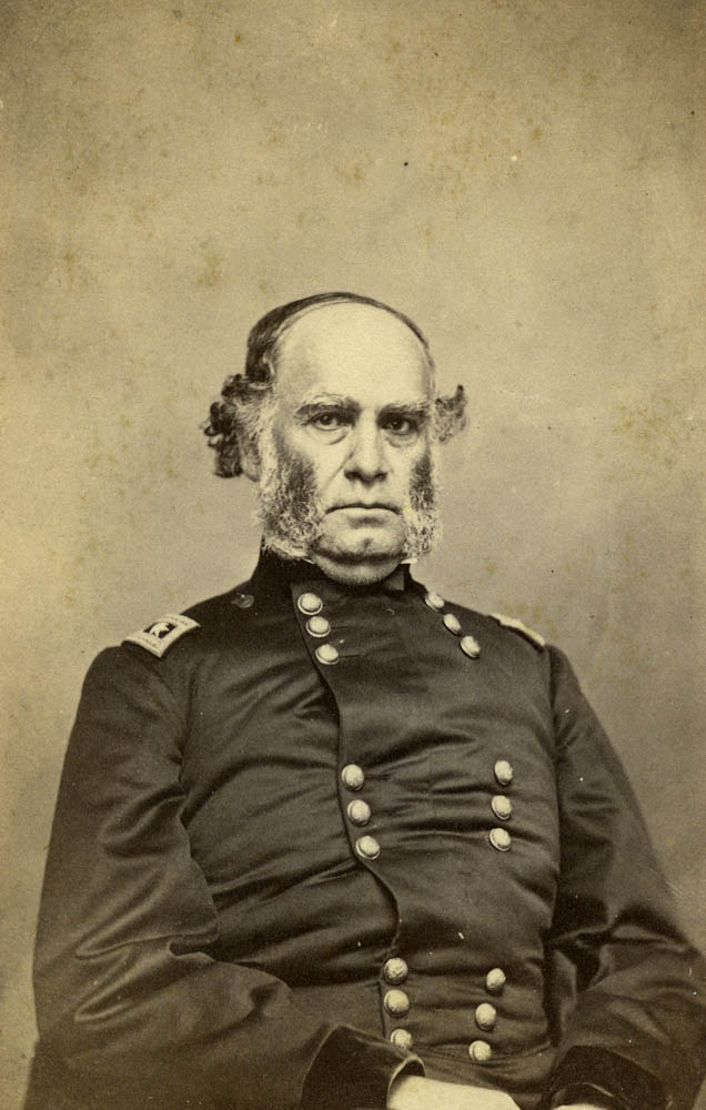Samuel R. Curtis sitting in uniform.