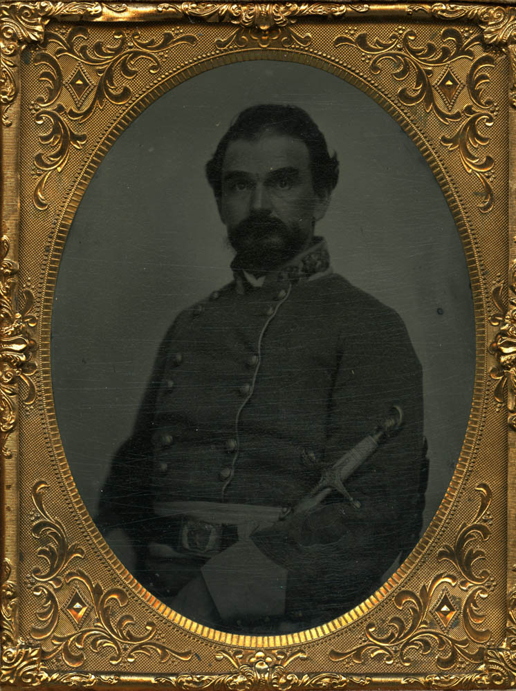 Bust shot of Mosby Parsons in uniform.