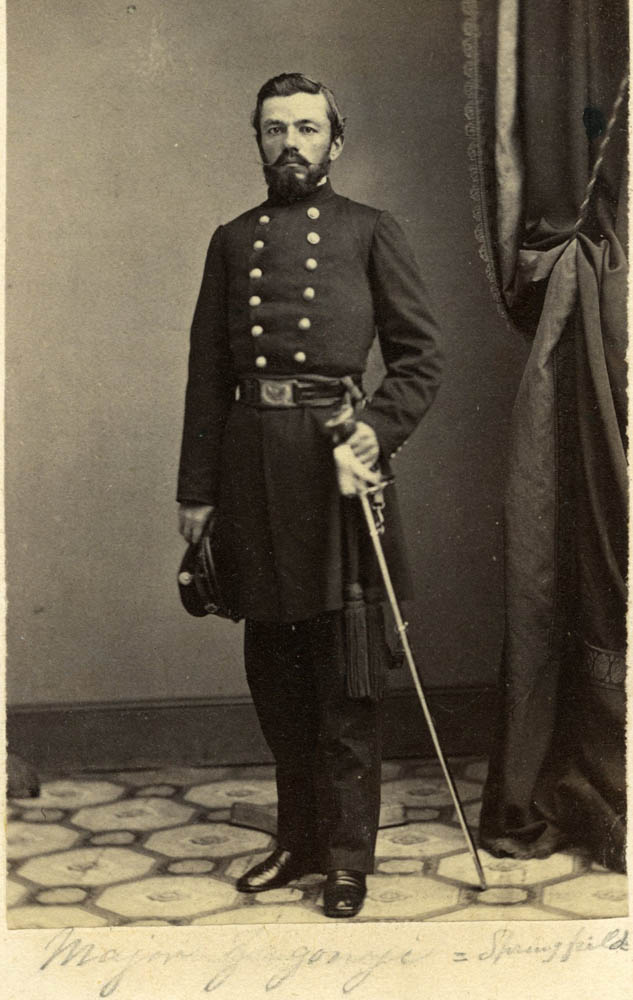 Charles Zagonyi standing in uniform