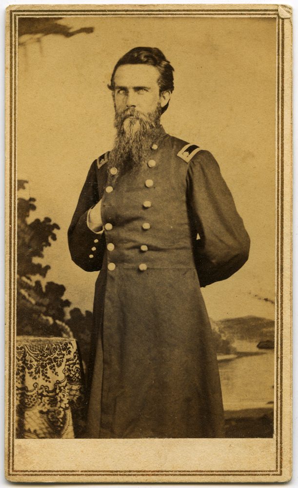 Elijah A. Clark standing in uniform.