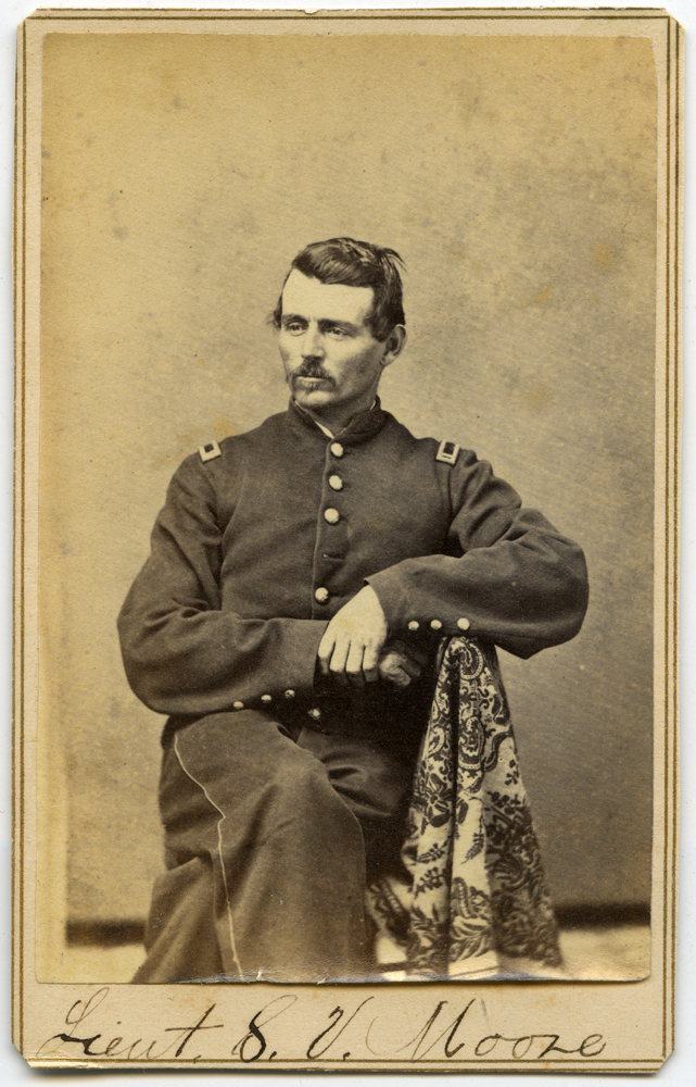 Sanford Moore sitting in uniform.